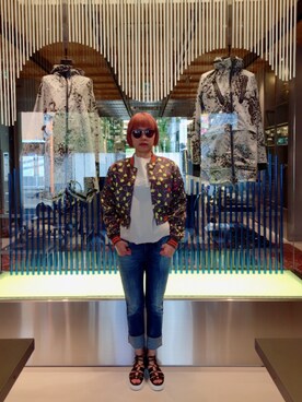 「DIESEL（ディーゼル）のアイテム（ブルゾン）」を使った、hammerMEGさん（レディース・164cm）の春コーディネート