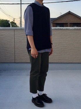 「Daniel Wellington（ダニエルウェリントン）のアイテム（アナログ腕時計）」を使った、キーパーさん（メンズ・173cm）の春コーディネート