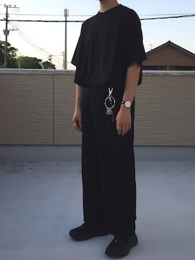 「Daniel Wellington（ダニエルウェリントン）のアイテム（アナログ腕時計）」を使った、キーパーさん（メンズ・173cm）の春コーディネート