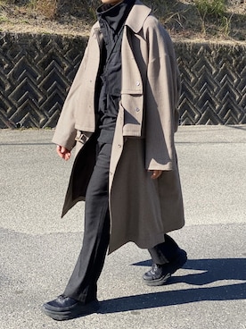 「stein（シュタイン）のアイテム（ジャケット/アウター）」を使った、キーパーさん（メンズ・173cm）の冬コーディネート