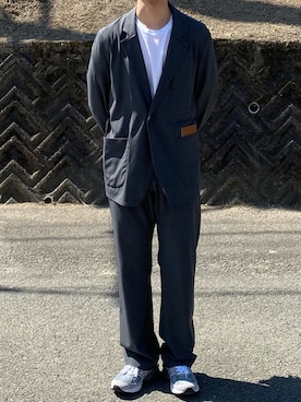 「SUNSEA（サンシー）のアイテム（ジャケット/アウター）」を使った、キーパーさん（メンズ・173cm）の秋コーディネート