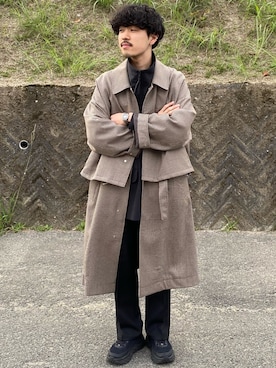 「stein（シュタイン）のアイテム（ジャケット/アウター）」を使った、キーパーさん（メンズ・173cm）の秋コーディネート