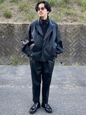 「stein（シュタイン）のアイテム（ジャケット/アウター）」を使った、キーパーさん（メンズ・173cm）の冬コーディネート