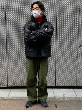 「stein（シュタイン）のアイテム（ジャケット/アウター）」を使った、キーパーさん（メンズ・173cm）の冬コーディネート