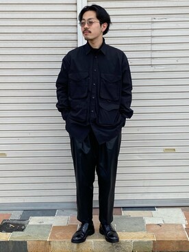 「stein（シュタイン）のアイテム」を使った、キーパーさん（メンズ・173cm）の冬コーディネート