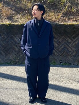 「stein（シュタイン）のアイテム」を使った、キーパーさん（メンズ・173cm）の冬コーディネート