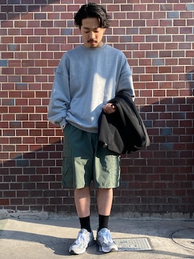 「stein（シュタイン）のアイテム」を使った、キーパーさん（メンズ・173cm）の春コーディネート