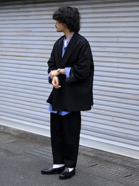 「stein（シュタイン）のアイテム」を使った、キーパーさん（メンズ・173cm）の夏コーディネート