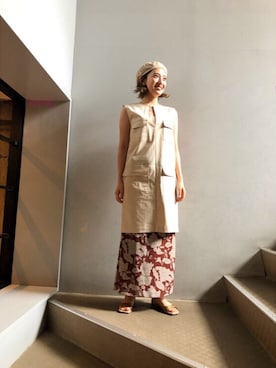 「theory（セオリー）のアイテム（ワンピース/ドレス）」を使った、tamaさん（レディース・157cm）の春コーディネート