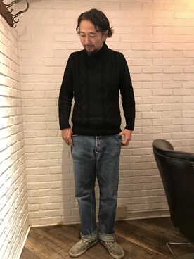「印西」｜向後　聡史さん（メンズ・187cm）の冬コーディネート