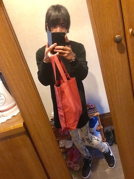 「ANAP（アナップ）のアイテム（パンツ）」を使った、ズッキーさん（メンズ・165cm）の春コーディネート