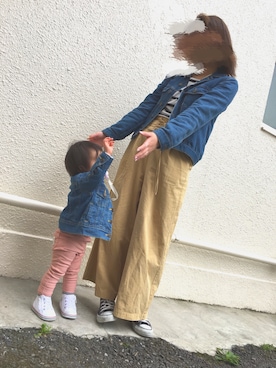 「dazzlin（ダズリン）のアイテム（デニムジャケット）」を使った、nonさん（レディース・156cm）の春コーディネート