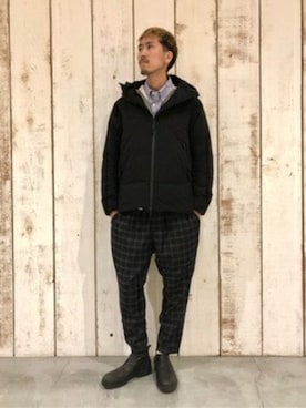 「JOURNAL STANDARD relume（ジャーナルスタンダード　レリューム）のアイテム（ダウンジャケット/コート）」を使った、JOURNAL STANDARD relumeさん（メンズ・170cm）の冬コーディネート