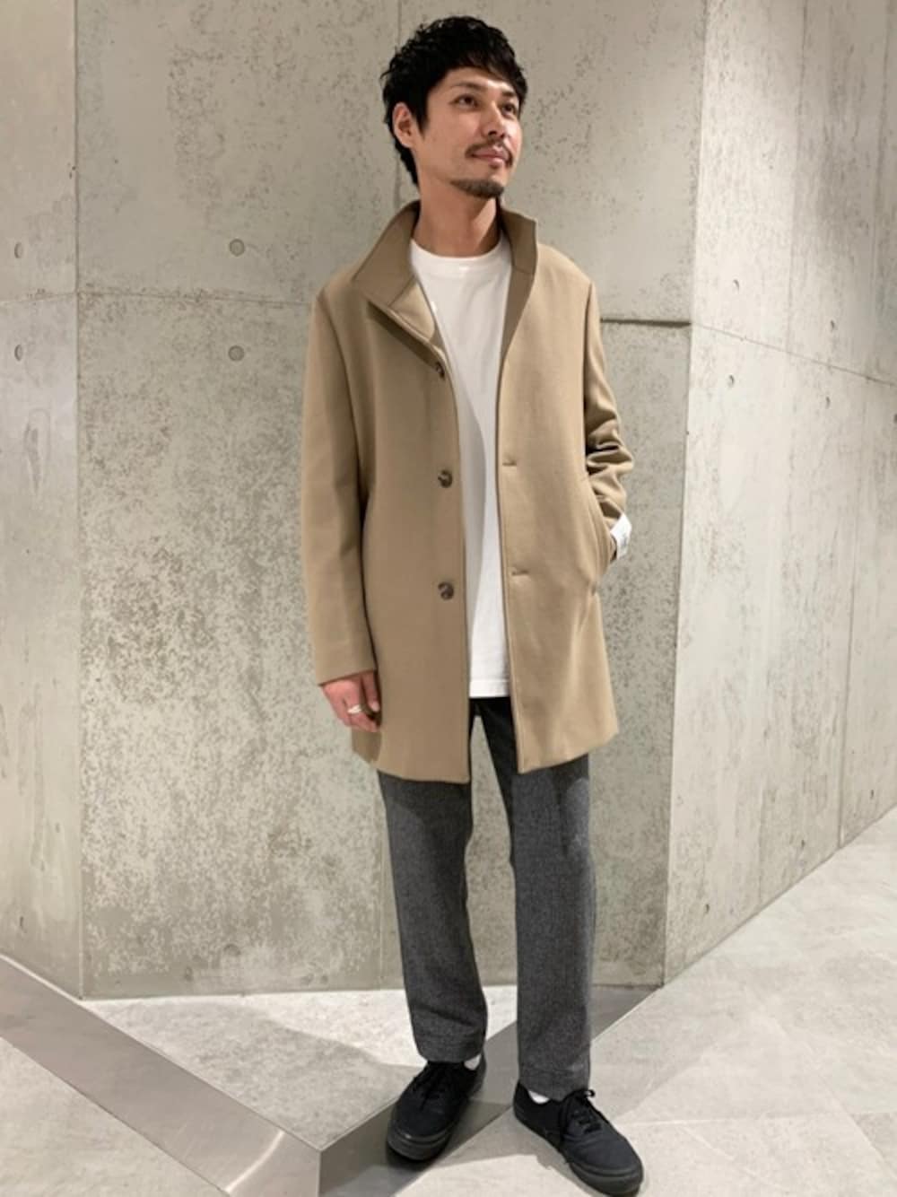 LANA WOOL140 スタンドコート JOURNAL STANDARD relume（ジャーナルスタンダード レリューム