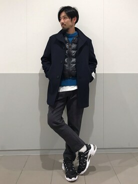 「JOURNAL STANDARD relume（ジャーナルスタンダード　レリューム）のアイテム（チェスターコート）」を使った、JOURNAL STANDARD relumeさん（メンズ・170cm）の冬コーディネート