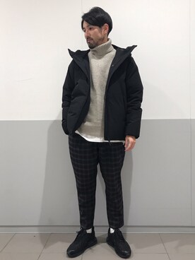 「JOURNAL STANDARD relume（ジャーナルスタンダード　レリューム）のアイテム（ダウンジャケット/コート）」を使った、JOURNAL STANDARD relumeさん（メンズ・170cm）の冬コーディネート