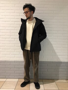 「JOURNAL STANDARD relume（ジャーナルスタンダード　レリューム）のアイテム（ダウンジャケット/コート）」を使った、JOURNAL STANDARD relumeさん（メンズ・170cm）の冬コーディネート