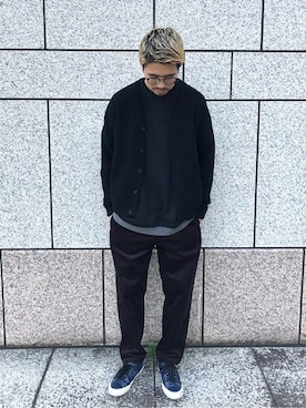 「Vincent et Mireille（バンソンエミレイユ）のアイテム」を使った、JOURNAL STANDARD relumeさん（メンズ・170cm）の冬コーディネート