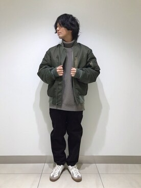 「JOURNAL STANDARD relume（ジャーナルスタンダード　レリューム）のアイテム（MA-1）」を使った、JOURNAL STANDARD relumeさん（メンズ・170cm）の冬コーディネート