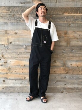 「SMITH'S（スミス）のアイテム（サロペット/オーバーオール）」を使った、JOURNAL STANDARD relumeさん（メンズ・177cm）の春コーディネート