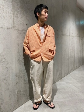 「SMITH'S（スミス）のアイテム（サロペット/オーバーオール）」を使った、JOURNAL STANDARD relumeさん（メンズ・176cm）の春コーディネート
