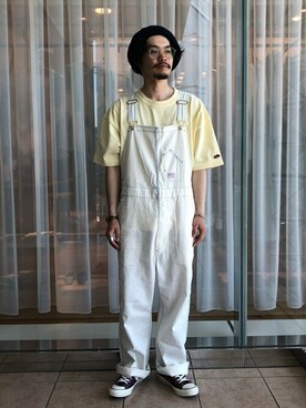 「SMITH'S（スミス）のアイテム（サロペット/オーバーオール）」を使った、JOURNAL STANDARD relumeさん（メンズ・164cm）の春コーディネート