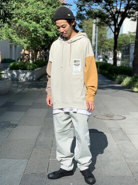 「JOURNAL STANDARD relume（ジャーナルスタンダード　レリューム）のアイテム（その他シューズ）」を使った、JOURNAL STANDARD relumeさん（メンズ・172cm）の秋コーディネート