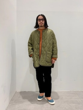 「JOURNAL STANDARD relume（ジャーナルスタンダード　レリューム）のアイテム（ミリタリージャケット）」を使った、JOURNAL STANDARD relumeさん（メンズ・165cm）の秋コーディネート