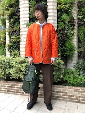 「JOURNAL STANDARD relume（ジャーナルスタンダード　レリューム）のアイテム（ミリタリージャケット）」を使った、JOURNAL STANDARD relumeさん（メンズ・170cm）の秋コーディネート