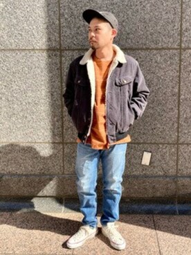 「LENO（リノ）のアイテム」を使った、JOURNAL STANDARD relumeさん（メンズ・164cm）の秋コーディネート