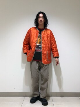 「JOURNAL STANDARD relume（ジャーナルスタンダード　レリューム）のアイテム（ミリタリージャケット）」を使った、JOURNAL STANDARD relumeさん（メンズ・180cm）の秋コーディネート