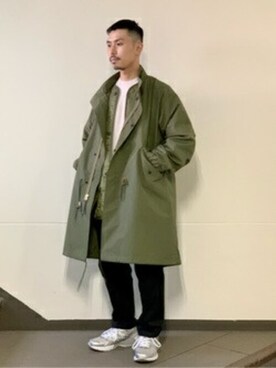 「JOURNAL STANDARD relume（ジャーナルスタンダード　レリューム）のアイテム（モッズコート）」を使った、JOURNAL STANDARD relumeさん（メンズ・165cm）の秋コーディネート
