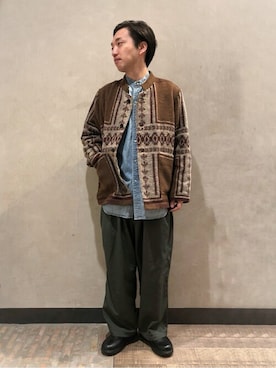 「LENO（リノ）のアイテム」を使った、JOURNAL STANDARD relumeさん（メンズ・170cm）の冬コーディネート