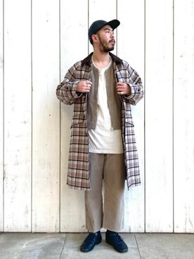 「JOURNAL STANDARD relume（ジャーナルスタンダード　レリューム）のアイテム（ステンカラーコート）」を使った、JOURNAL STANDARD relumeさん（メンズ・170cm）の冬コーディネート