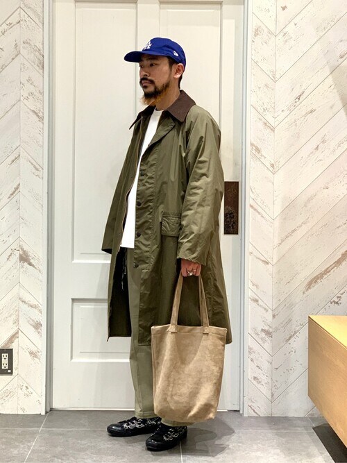 【Barbour ／バブアー for relume別注BURGHLEY COAT