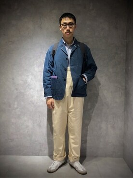 「JOURNAL STANDARD relume（ジャーナルスタンダード　レリューム）のアイテム（オールインワン・サロペット）」を使った、JOURNAL STANDARD relumeさん（メンズ・170cm）の春コーディネート