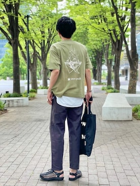 「KEEN（キーン）のアイテム（シューズ）」を使った、JOURNAL STANDARD relumeさん（メンズ・182cm）の夏コーディネート