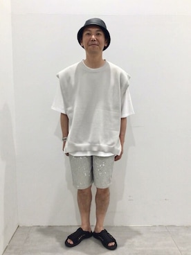 「KEEN（キーン）のアイテム（シューズ）」を使った、JOURNAL STANDARD relumeさん（メンズ・168cm）の夏コーディネート