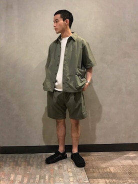 「KEEN（キーン）のアイテム（シューズ）」を使った、JOURNAL STANDARD relumeさん（メンズ・167cm）の夏コーディネート