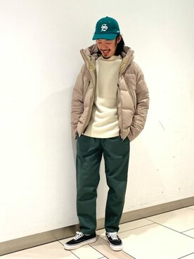 「JOURNAL STANDARD relume（ジャーナルスタンダード　レリューム）のアイテム（ダウンジャケット/コート）」を使った、JOURNAL STANDARD relumeさん（メンズ・178cm）の秋コーディネート