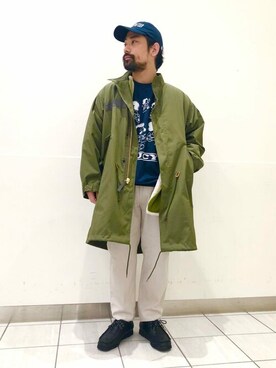 「JOURNAL STANDARD relume（ジャーナルスタンダード　レリューム）のアイテム（モッズコート）」を使った、JOURNAL STANDARD relumeさん（メンズ・168cm）の冬コーディネート