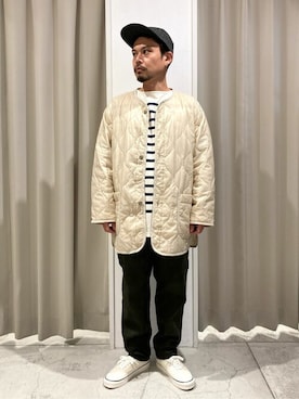 「ARMY TWILL（アーミーツイル）のアイテム（ブルゾン）」を使った、JOURNAL STANDARD relumeさん（メンズ・164cm）の冬コーディネート