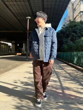 「SMITH'S（スミス）のアイテム（パンツ）」を使った、JOURNAL STANDARD relumeさん（メンズ・169cm）の冬コーディネート