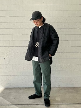「ARMY TWILL（アーミーツイル）のアイテム（ブルゾン）」を使った、JOURNAL STANDARD relumeさん（メンズ・170cm）の冬コーディネート