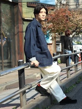 「JOURNAL STANDARD relume（ジャーナルスタンダード　レリューム）のアイテム（カバーオール）」を使った、JOURNAL STANDARD relumeさん（メンズ・170cm）の冬コーディネート