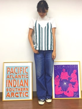 「アイテム（キャミソール）」を使った、Satoko Furukawaさん（レディース・172cm）の夏コーディネート