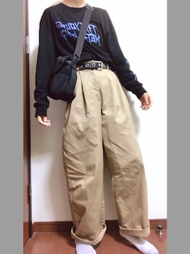 「ショッピング」｜「アイテム（チノパンツ）」を使った、☃️さん（レディース・162cm）の夏コーディネート