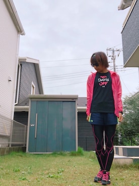 「ジム」｜「アイテム（ナイロンジャケット）」を使った、Ayaさん（レディース・161cm）の秋コーディネート