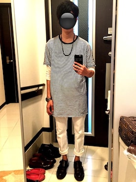 「ZANEROBE（ゼインローブ）のアイテム」を使った、リッキーさん（メンズ・168cm）の夏コーディネート