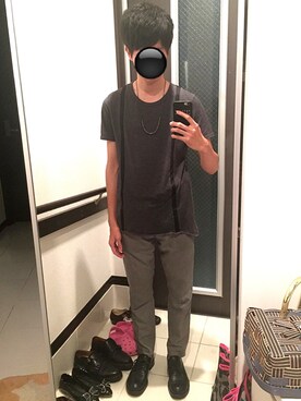 「SRIVER（スリヴァー）のアイテム（アクセサリー）」を使った、リッキーさん（メンズ・168cm）の夏コーディネート